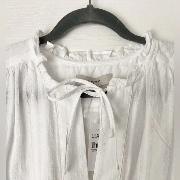 Loft Ruffle Tie Neck Blouse - Picture 4 of 5